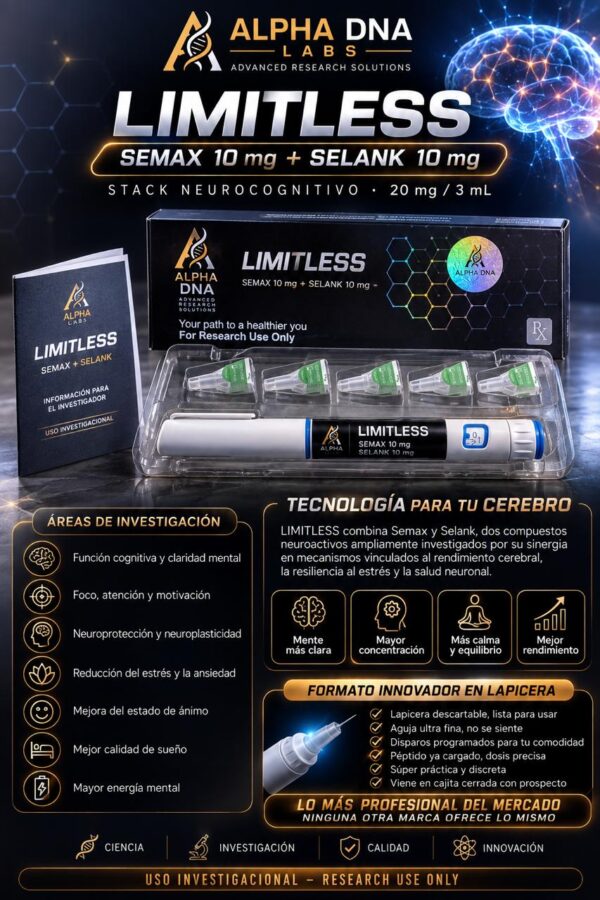STACK EN LAPICERA DESCARTABLE: LIMITLESS (Semax + Selank)