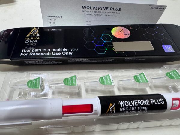 STACK EN LAPICERA DESCARTABLE: WOLVERINE PLUS (BPC-157 + TB-500 + B12 + Vitamina B12 4000 mcg)
