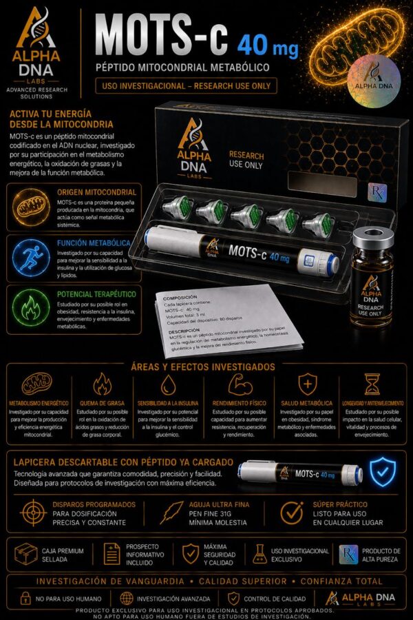 STACK EN LAPICERA DESCARTABLE: MOTS-C 40 mg